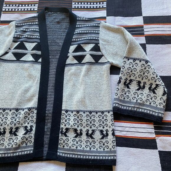 Vintage Billie Jo Winter Open Cardigan Sweater. S/M. USA. Early 80’s. Kimono. - Picture 11 of 13